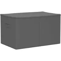 vidaXL Boîte de rangement en tissu non tissé, 60 x 43 x 35 cm, 90,3 L, anthracite