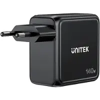 UNITEK CHARGEUR GAN AVEC ÉCRAN D'AFFICHAGE, 140 W, 3 ports USB-C