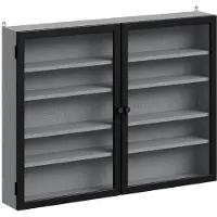 SoBuy Vitrine Murale Gris 80x12x60 cm
