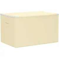 vidaXL : Boîtes de rangement, lot de 6, en tissu non tissé, 60 x 43 x 35 cm, 90,3 L, couleur crème