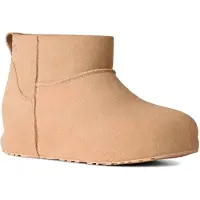 Ugg pour femme. 1180412 Bottines en cuir Classic Mini Enwrap beige (40), Plat, Aucun, Casuel