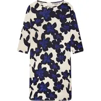 Schiesser Chemise de nuit ivoire / bleu foncé