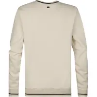 Petrol Industries Sweat-shirt beige / noir