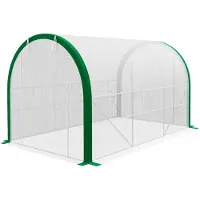 Outsunny Serre en film plastique, dimensions 3,58 x 2,1 x 2,1 mètres, type tunnel, avec porte à rouleau