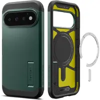 Spigen Coque Tough Armor MagSafe pour Google Pixel 11 Pro - Abyss Green