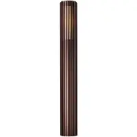 Nordlux Aludra Seaside colonne d'extérieur IP44, Variante : Ø 124 x 954 mm, E27, 15 W, métal brun