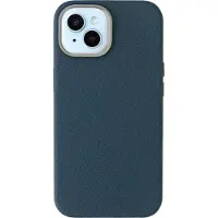 Accezz Coque arrière Mesh avec MagSafe pour Apple iPhone 15 - Bleu foncé
