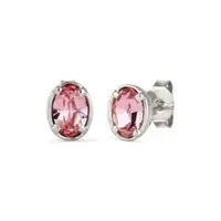 Elli Boucles d'oreilles rose / argent