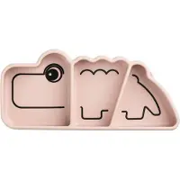 Done by Deer Assiette - Silicone - 3 Rum - Stick & Stay - Croco - - UneTaille - Assiette