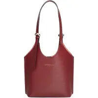 Tommy Hilfiger Sac cabas pour femmes , modèle moderne, petite taille, couleur rouge (bordeaux velours), taille unique