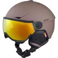 Cairn - Casque à visière avec réflecteur Recco - Rise II Visor Mat Cacao - Taille 58-61 cm - Marron
