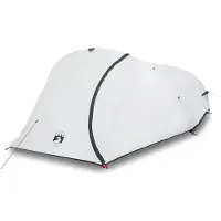 vidaXL Tente de camping dôme 4 personnes blanche foncée étanche à l'eau