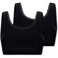 Schiesser Soutien-gorge ' Cotton Lace ' noir