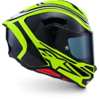 Alpinestars Casque Supertech R7 Zeal, jaune/noir/blanc, taille 2XL