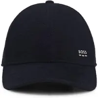 BOSS Casquette en mélange de laine et de soie à logo en métal