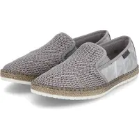 Rieker Chaussures pour femmes : chaussures basses, mocassins, pantoufles, couleur gris, style décontracté
