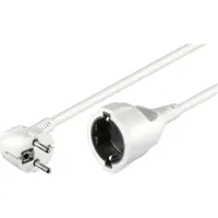 PROCABLE Rallonge secteur blanche 2m 1,5mm2 2 P+T