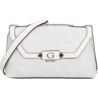 GUESS Sac bandoulière 'Lindsey' beige / blanc