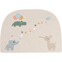 Done by Deer Set de Table - Silicone - Celebration - Sable - - UneTaille - Set de Table