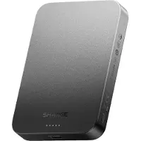 Sharge Batterie externe magnétique sans fil ultra-fine de 10 000 mAh (10000 mAh, 30 W, 38.90 Wh), Chargeur de secours, Noir