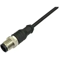 Bkl Electronic 2700018 Câble de raccordement capteurs/actionneurs connecteur M8, droit 2 m pôle, Câble + prise électronique, Noir