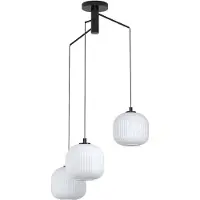 Eglo Mantunalle Lustre contemporain 3 Luminaires Acier Noir Pendentifs