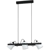 Eglo Suspension Hornwood - Noir et blanc - 28W