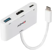 Lindy 43340 adaptateur graphique USB 3840 x 2160 pixels Blanc