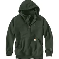Carhartt Paxton Quarter-Zip, sweat à capuche ,Vert Foncé ,L