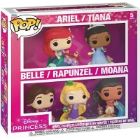 Funko POP! Figurines en vinyle Disney POP! Animation, série Disney Princess, pack de 5 figurines, 9 cm