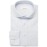 Profuomo Chemise Twill Rayures Bleu Clair
