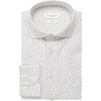 Profuomo Slim Fit Chemise blanc, Micro-motif