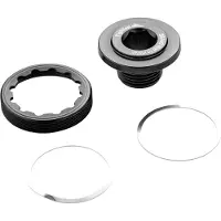 Rotor Aldhu 24 Non Drive Side Bolt Left Boulon de manivelle noir noir One Size