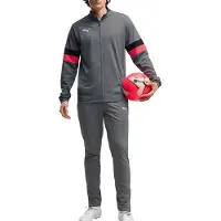 Puma Hommes, Vestes de survêtement, individualRISE Tracksuit (M), Multicolore, Rouge, Blanc, Gris, M