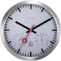 Nextime - 4307ST - Horloge Murale - 35cm - argent - Clematis
