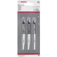 Bosch Powertools Jeu de lames de scie sauteuse, 3 pièces
