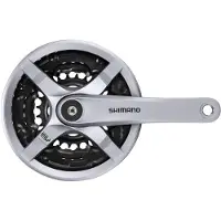 Shimano Fc-ty501 Crankset Argenté 175 mm / 48/38/28t