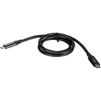 UNITEK C14100BK-0.8M - Câble USB 4 ( USB-IF) de 100 W PD de charge rapide avec 8K @ 60Hz et 40 Gbps/Matériau TPE / 30 AWG Câble de cuivre étamé noir