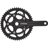 Shimano FC-345 Compact Crankset 2x9-speed - black Shimano Parts