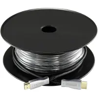 Speaka Professional Câble de connexion HDMI 30.00 m Blindé Noir (1x HDMI Plug (30 m), Câble vidéo, Noir