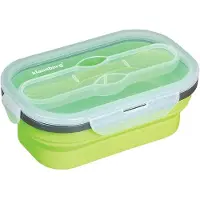Klausberg Boîte à déjeuner KB-7022 avec cuillère et fourchette, Lunch box, Transparent
