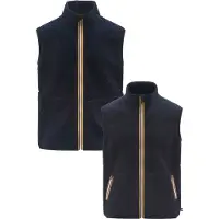 K-way - Veste sans manches réversible en polaire - Yannick Sherpa Polar Double Blue Depth/Blue Depth - Taille S - Navy
