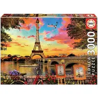 Educa Puzzle 3000 Coucher De Soleil A Paris