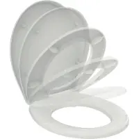 Ideal standard Eurovit Siège de WC, Softclose, Sandwich, blanc, W303001