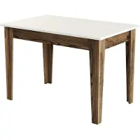 Skye Decor , Kiev 508 - Walnut, Cream, Küchentisch, Nussbaum, 100 % MELAMINBESCHICHICHTETETETETE SPANPLATTEN, 110 x 72 x 75 cm