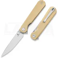Bestechman Couteau pliant Flick - Satin + Stonewash - G10, kaki