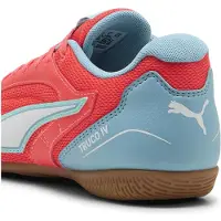 Puma Kinder Truco IV JR, chaussures de football pour enfants, modèle sneaker, chaussures d'intérieur, référence 108970 09, couleur rouge/bleu, pointure : 34,5 EU