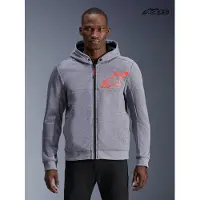 Alpinestars Sweat À Capuche Sport Chrome V2 Gray Heather Red Fluo, Taille: XXL