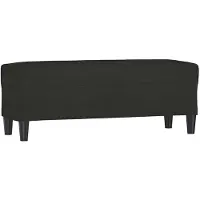 vidaXL Banc Noir 100x35x41 cm Tissu