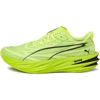 Puma Chaussure de course 'Deviate Pure Nitro' vert fluo / noir